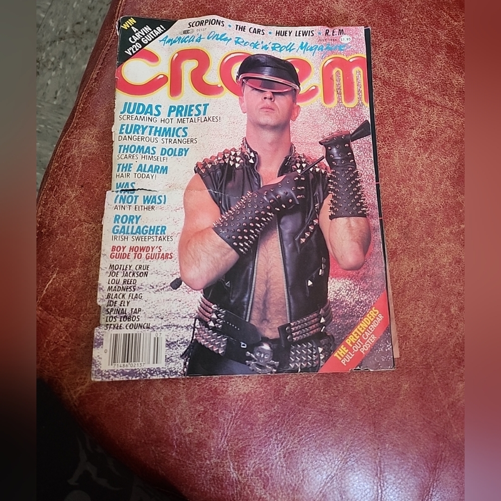 Vintage Magazine Creem 1984 Judas Priest Eurythmics Thomas Dolby Scorpions 80s